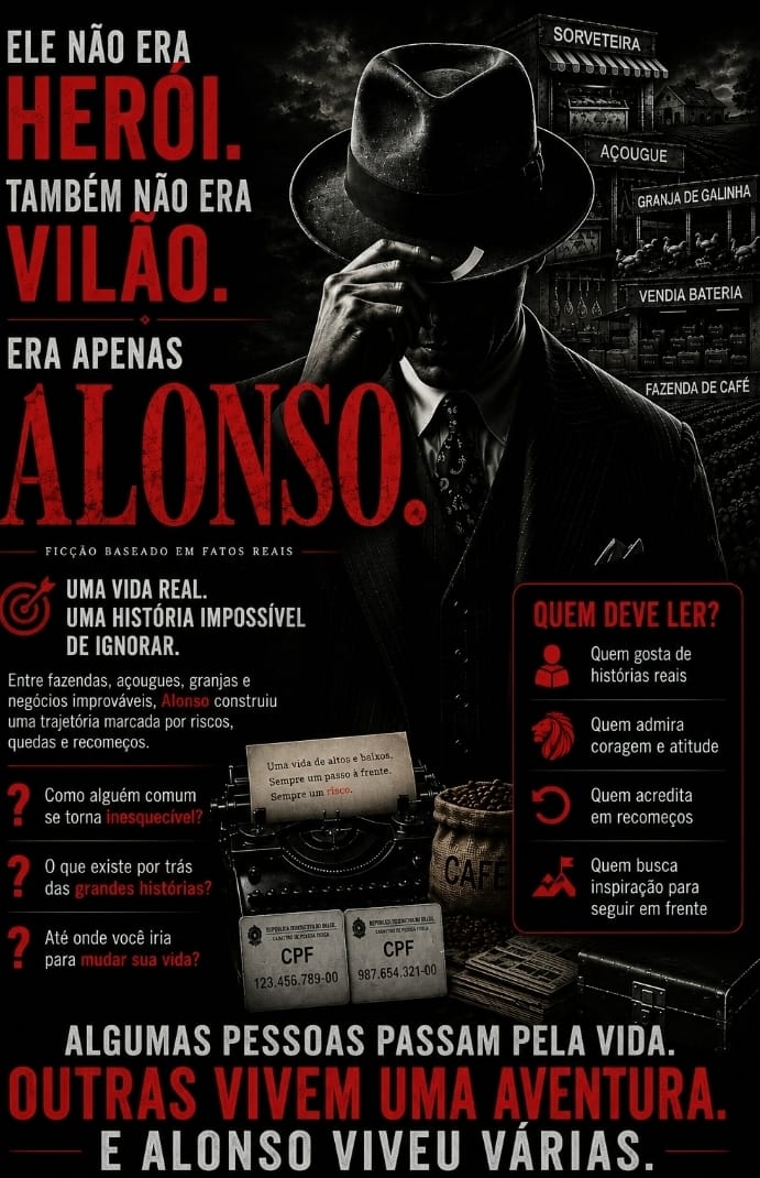 Banner promocional do livro Alonso
